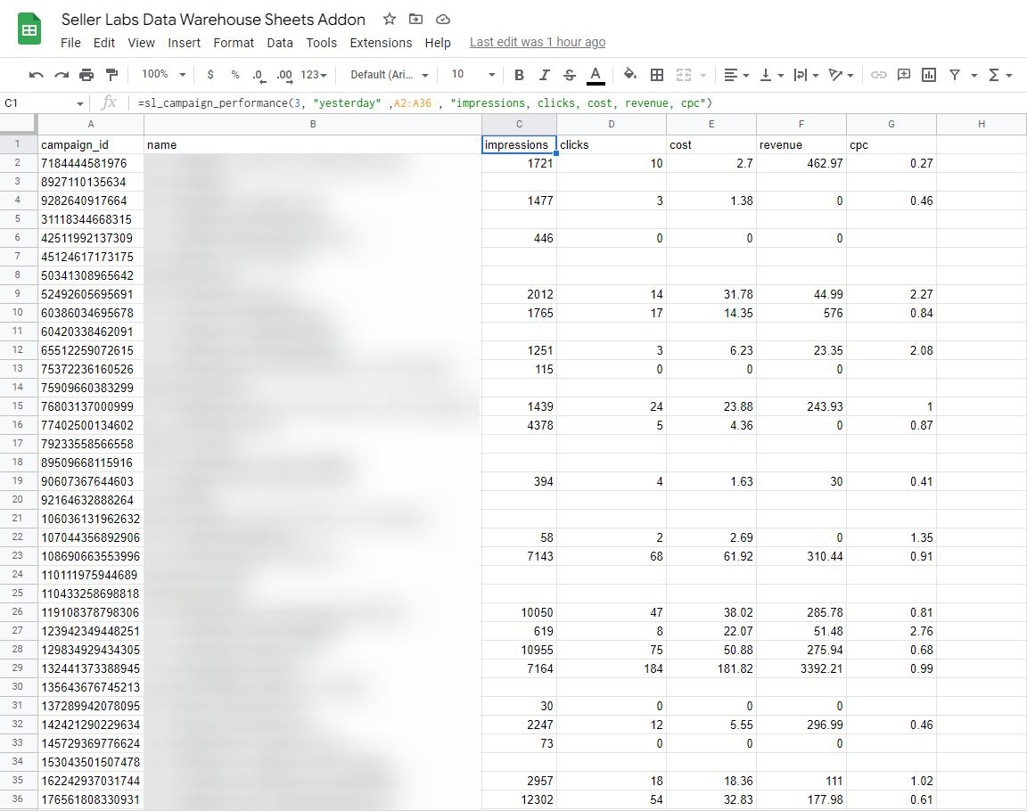 Seller Central Data. Illustration.
