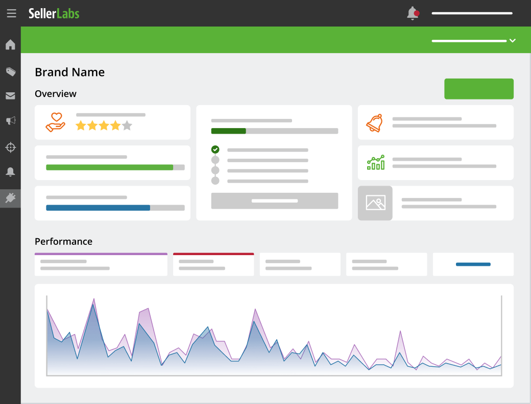 Seller Labs PRO interface. Illustration.