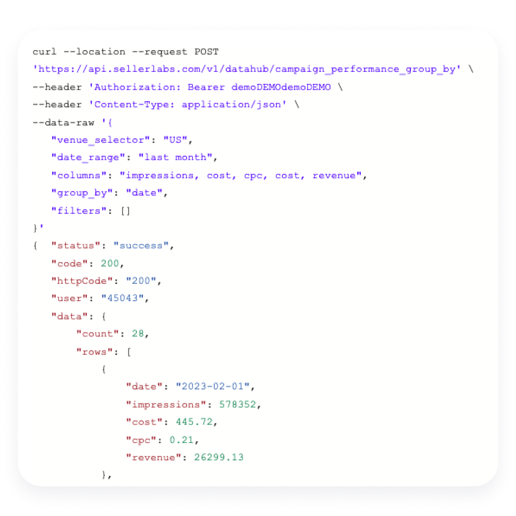 Data Hub - Seller Labs: Amazon Seller Software and Platform