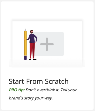 Start from scratch template