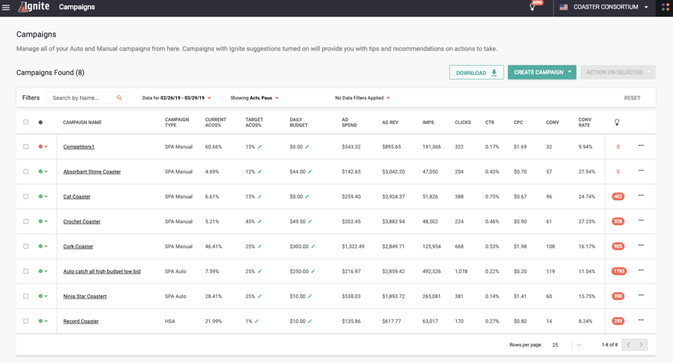 Ignite Interface