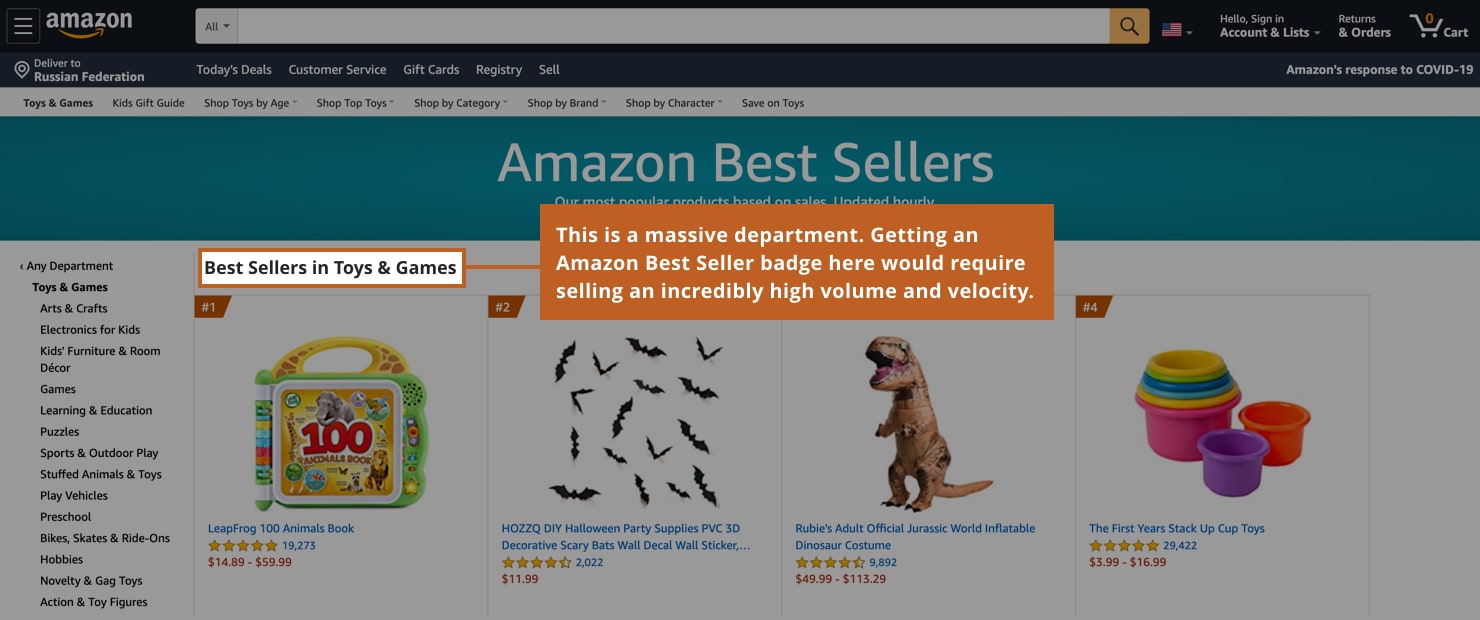 Amazon Best Seller Badge 