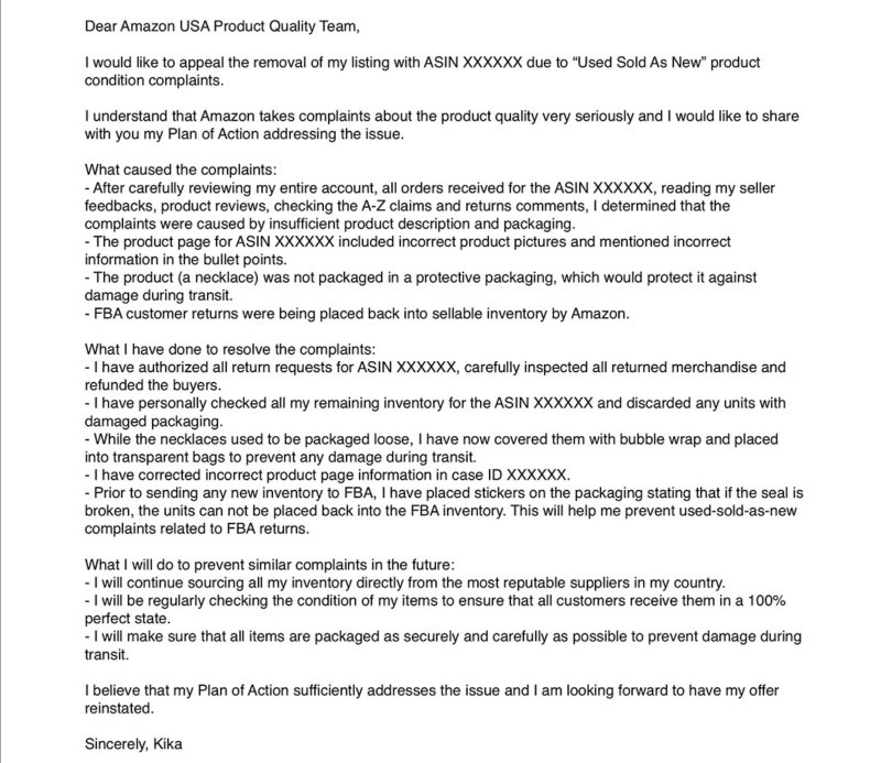 plan_of_action amazon account suspended