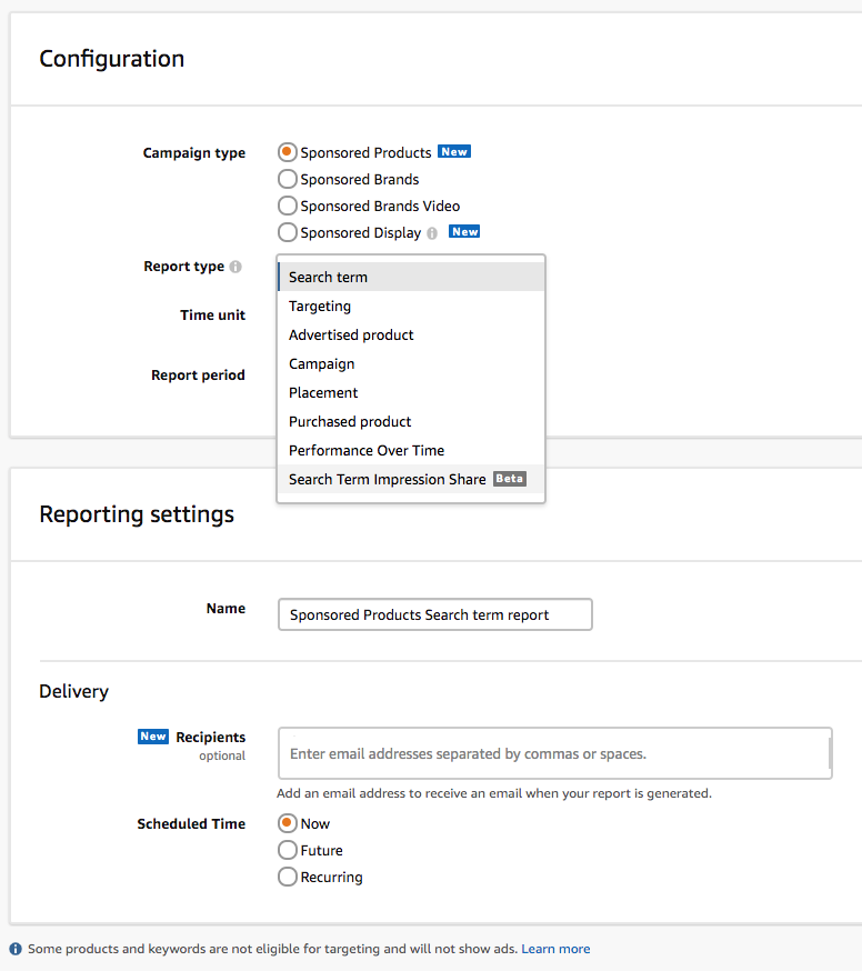 New to Amazon Advertising: Sponsored Products Impression Share Report