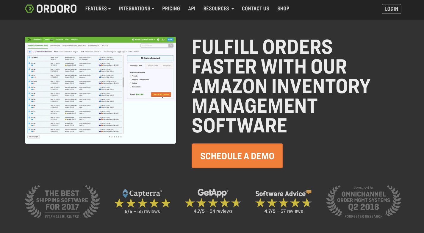 Ordoro inventory management for Amazon