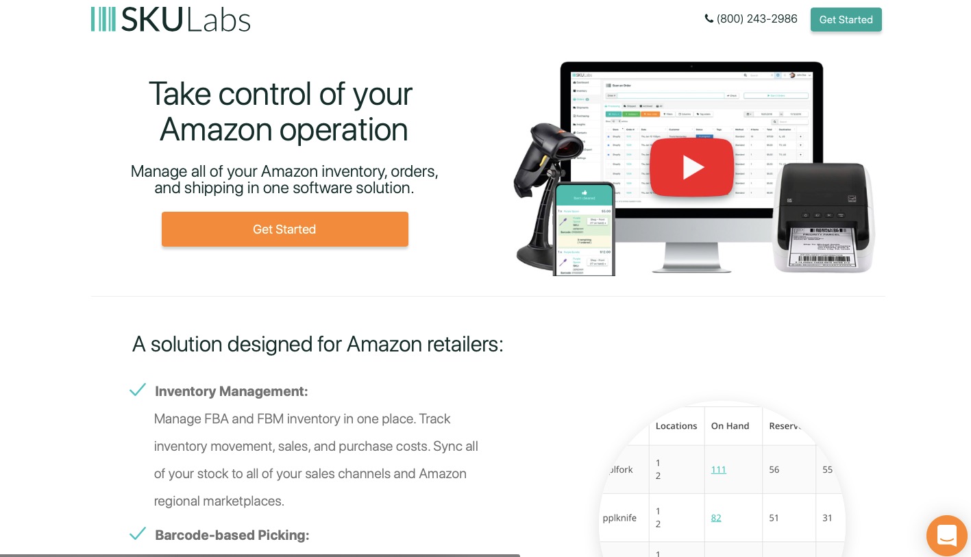 SKUlabs Amazon inventory tool