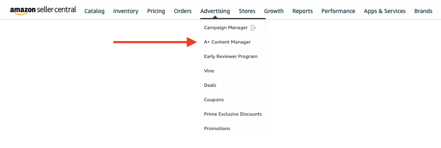 A+ Content Manager in Seller Central