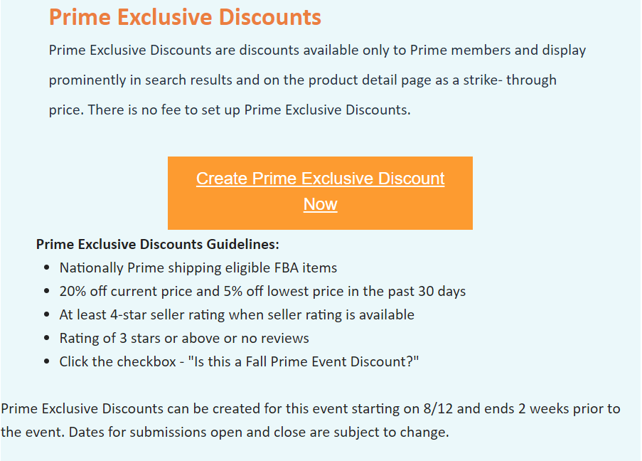 Prime Exclusive Discounts