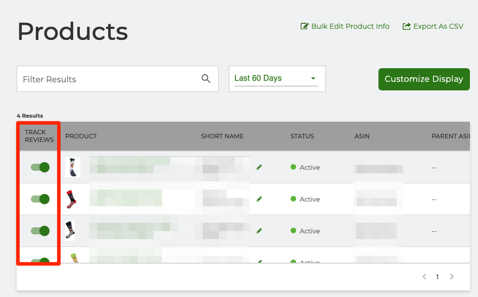 Setting up the product review tracking feature in Seller Labs PRO
