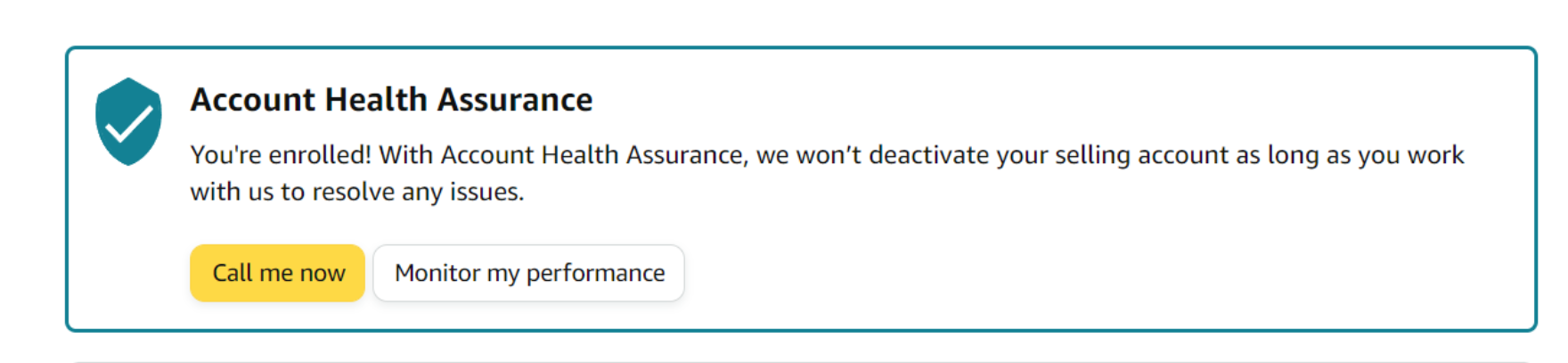Amazon Account Health Assurance