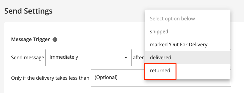Seller Labs Feedback Genius Return send settings