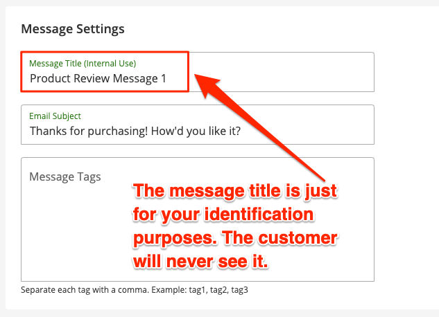 Seller Labs Feedback Genius Custom Message settings