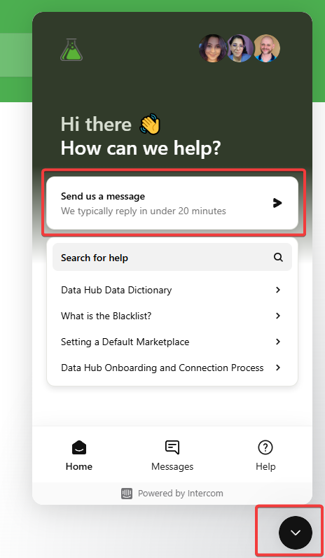 Seller Labs Customer Support Chat box - Send us a message